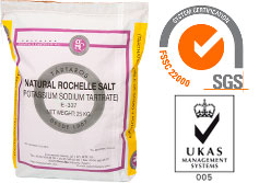 Rochelle Salt bag FSSC 22000